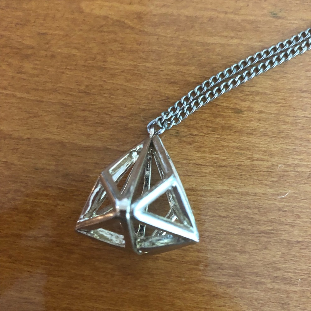 Fun geometric prism necklace!